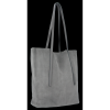 Kožené kabelka shopper bag Vittoria Gotti šedá V6590C